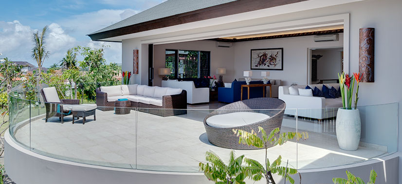 Pandawa Cliff Estate - The Pala - Sea facing balcony